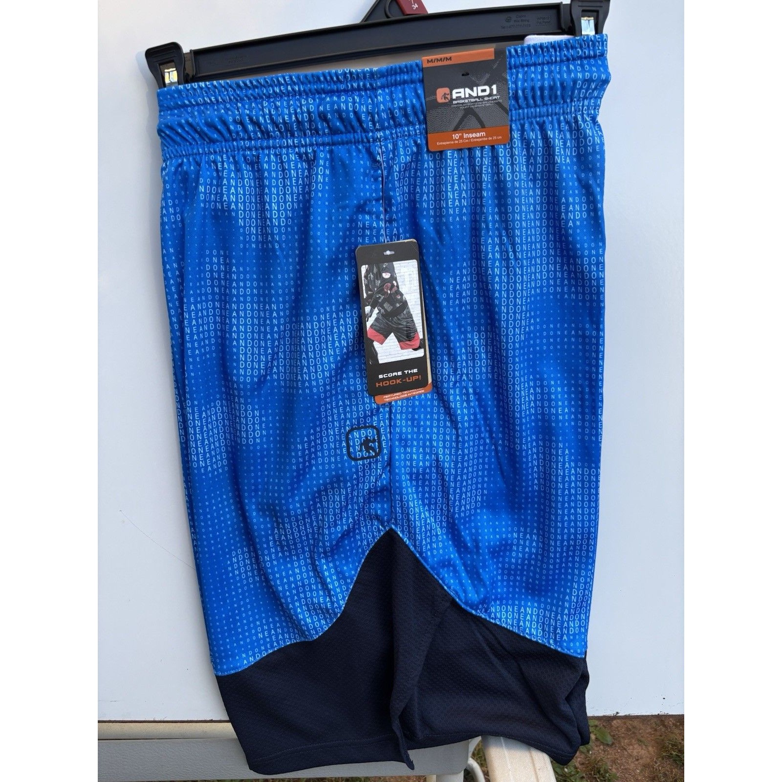 And1 (And 1) Men’s Basketball Shorts, Size Medium- 10” Inseam